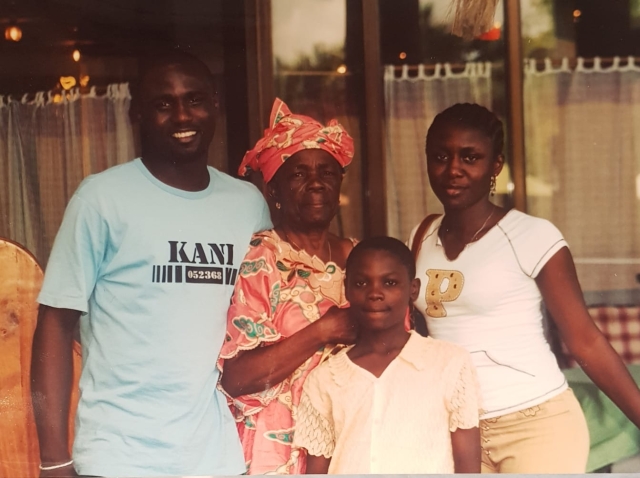 With her grandchildren