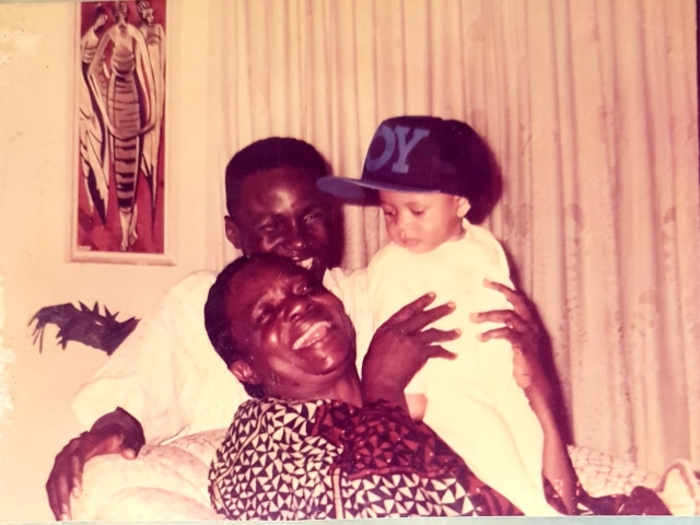 With her grandchildren