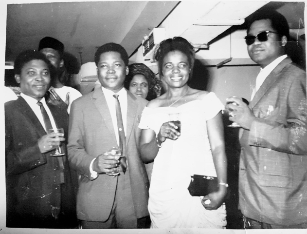 With the Braithwaite brothers - Banky and Tunji